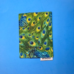 Peacock Minimalist Credit Card wallet with RFID security