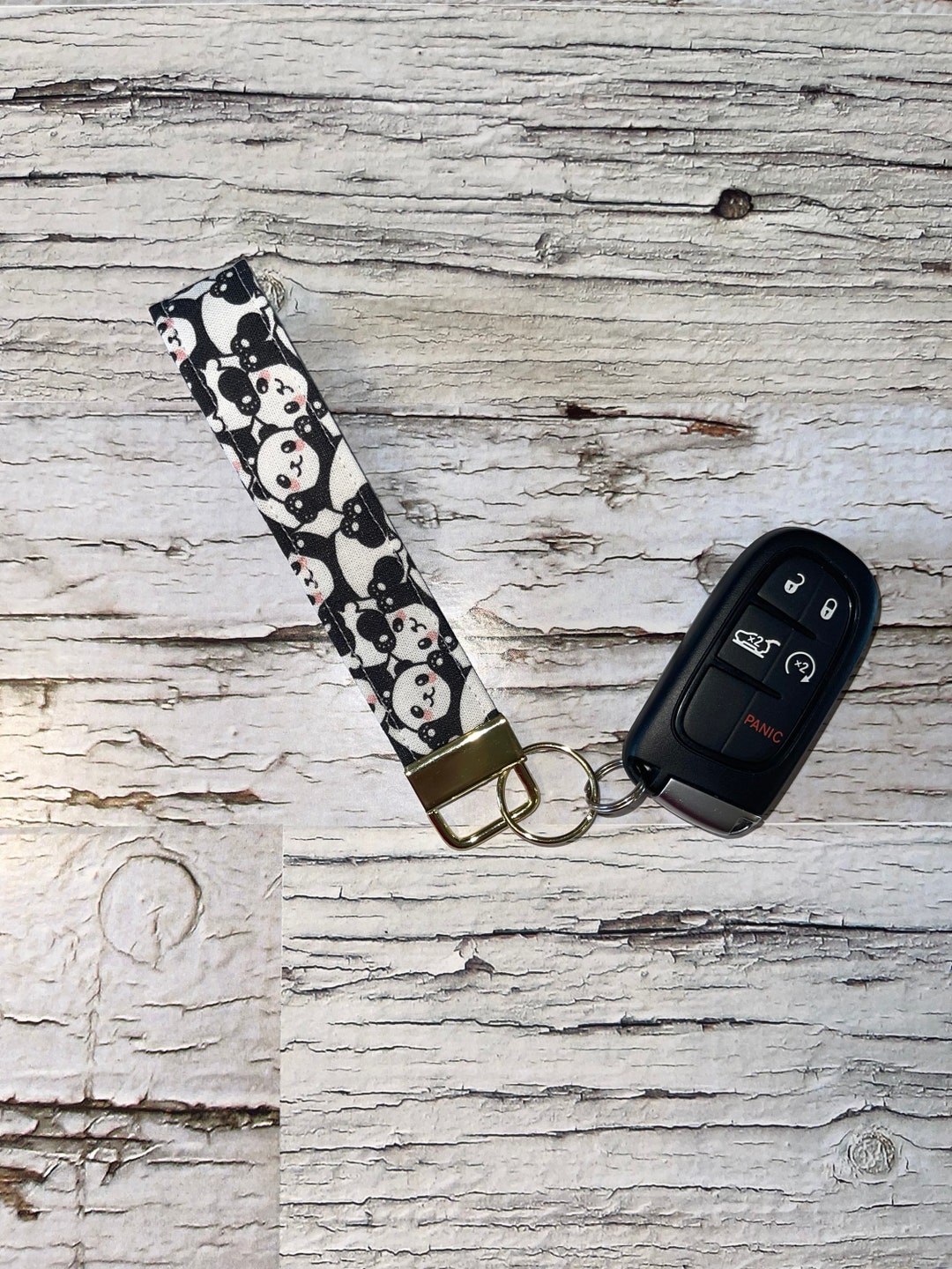 Pile of Pandas Key Fob Wristlet - Etsy