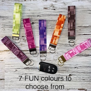 Geometric Fun Colour Key Fob Wristlet