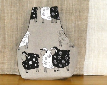 Over the arm Knitting Bag with sheep. #284