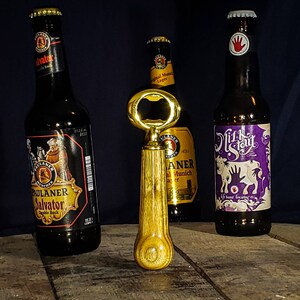 Canarywood bottle opener