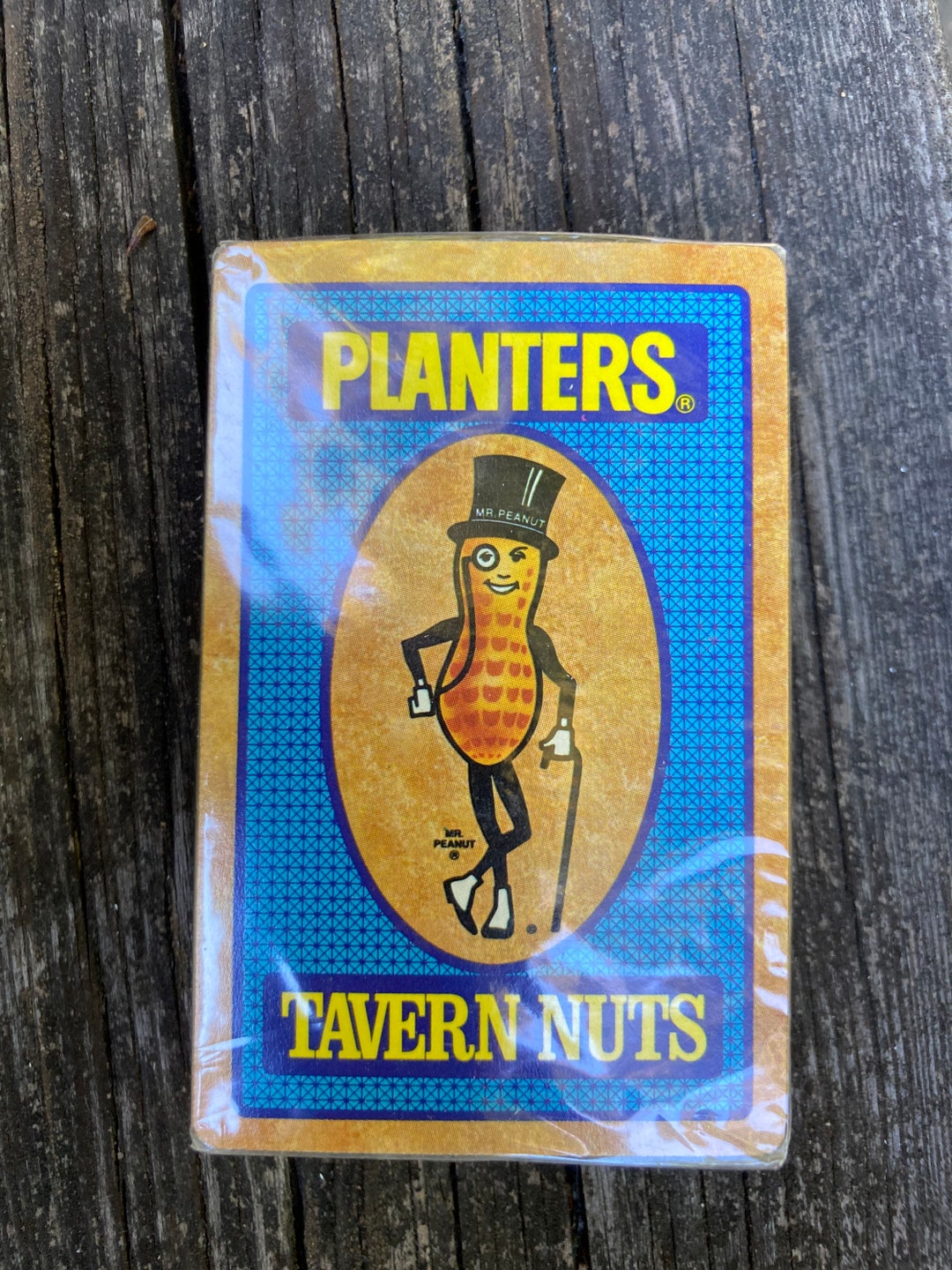 Vintage planters tavern nuts mr peanut playing cards hoyle etsy