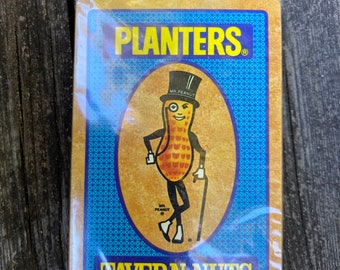 Vintage Planters Tavern Nuts Mr. Peanut Playing Cards Hoyle unopened In Plastic