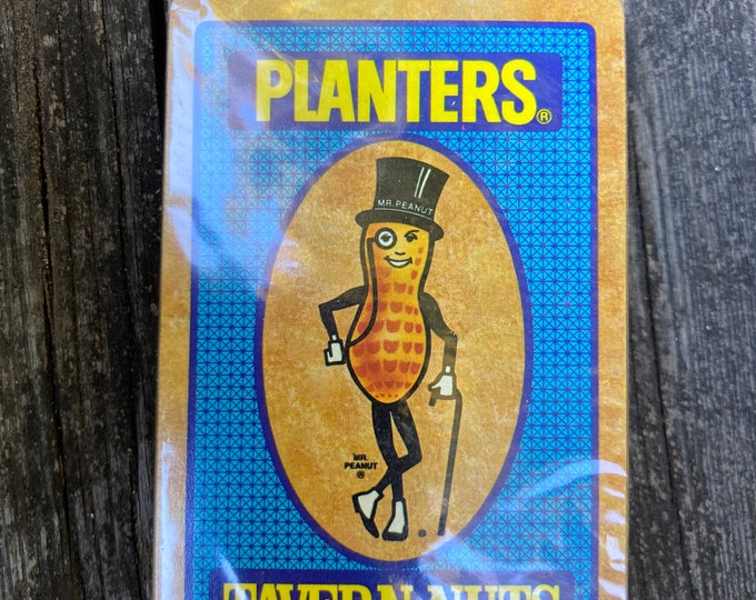Vintage planters tavern nuts mr peanut playing cards hoyle unopened in