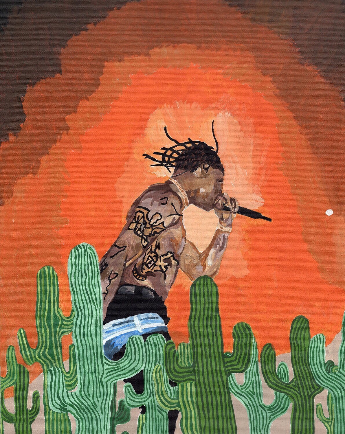 Travis Scott Painting | Etsy