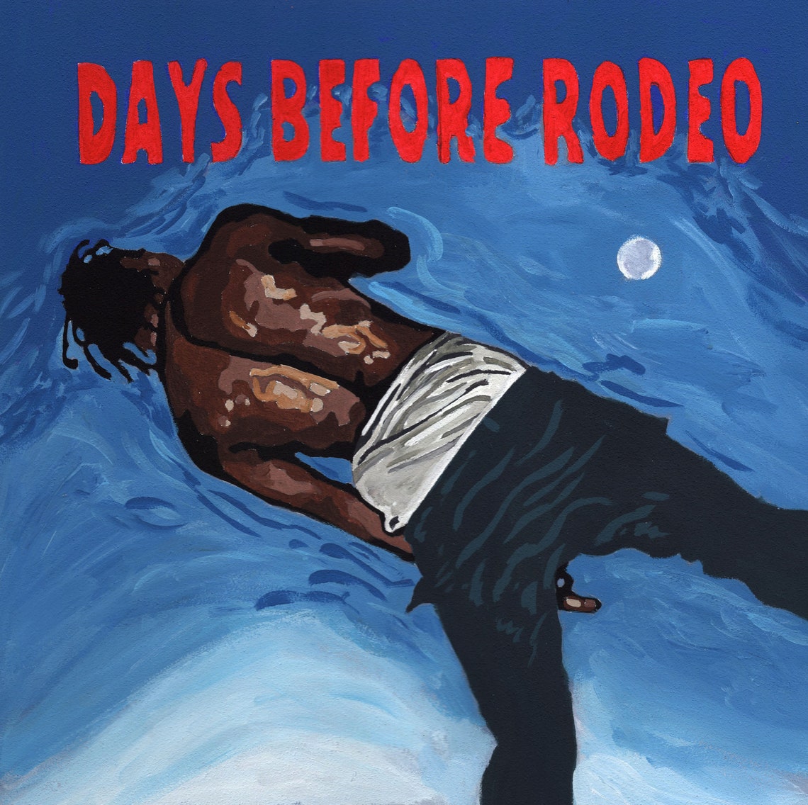 Travis Scott Days Before Rodeo Mixtape Cover Painting Etsy