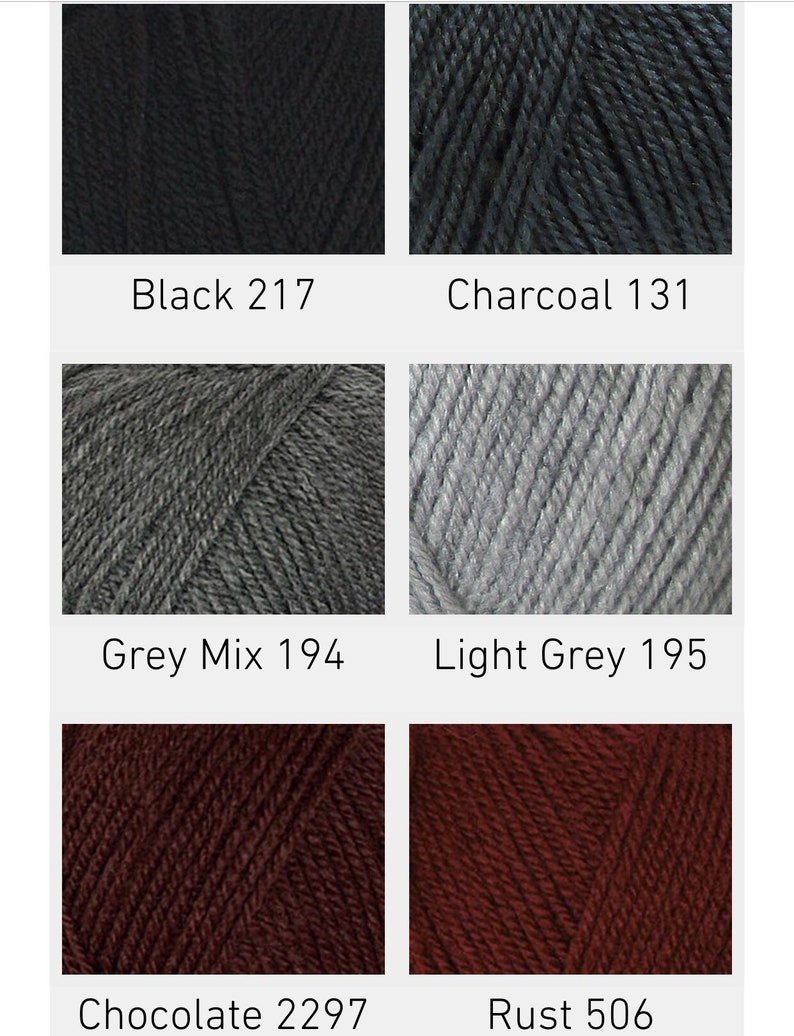Cygnet DK Double Knitting Acrylic Yarn 506 RUST Wool 100g