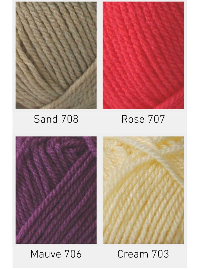 Wool 50g 708 Sand Cygnet Baby Pato DK Double Knitting Acrylic Yarn