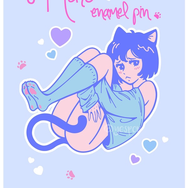 Neko Enamel Pin