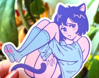 CatBoy Sticker |  BL Clear Vinyl Sticker