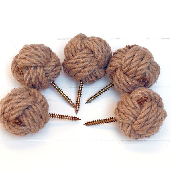 Multi-objectif Rope Ball.Set de 4 Tiroir pull-Knob-Hanging matériel pour les photos et les signes et autres objets.