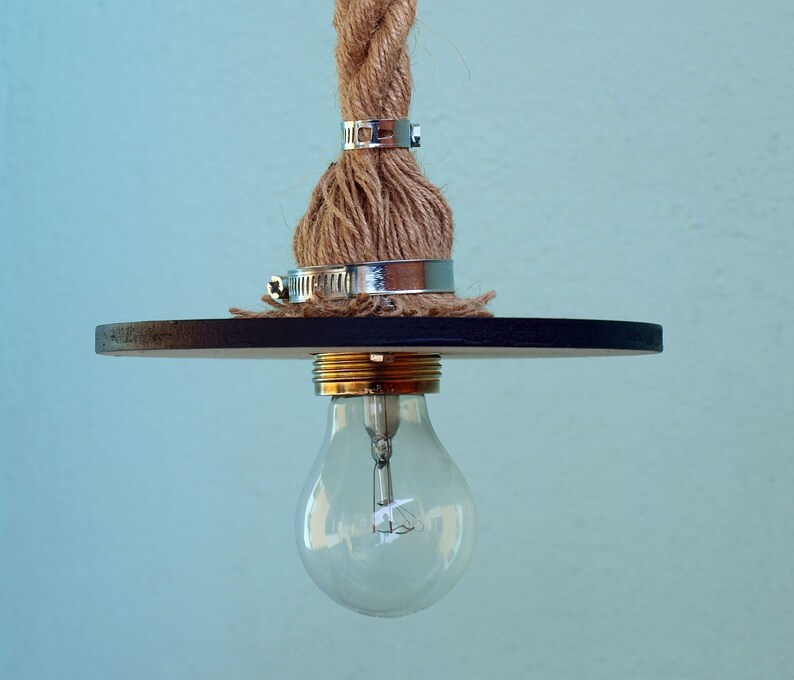 Rope Lamp Pendant Light Hemp Image 0