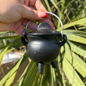 Cast Iron Mini Cauldron | Spell Work & Herb Smudging Tool