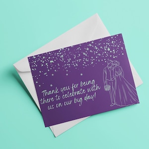 Cartões de agradecimento de casamento