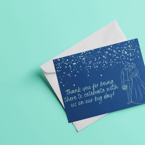 Cartões de agradecimento de casamento