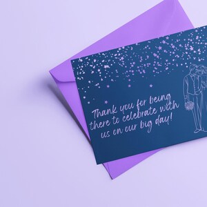 Cartões de agradecimento de casamento