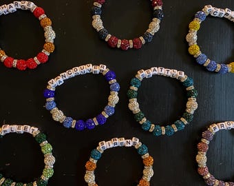 PWHL fan jewelry - Professional Women's Hockey League Team Bracelets