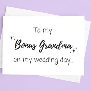 Karte für Bonus Oma am Hochzeitstag