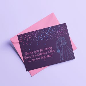 Tarjetas de agradecimiento para bodas