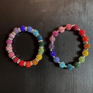 Sparkly Rainbow Bracelets