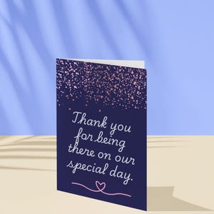 Conjunto de cartões de agradecimento para casamento