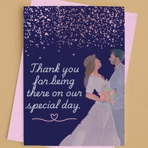 Cartões de agradecimento de casamento