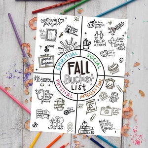 Fall Bucket List- Children and Youth Development Goals- LDS