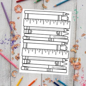 Back to School Coloring Page
