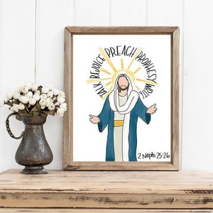 We praten over Christus aquarel digitaal schilderen