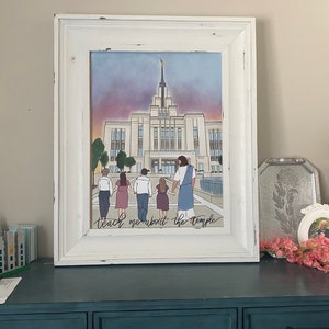 Teach Me About the Temple- Saratoga Springs Utah Temple- Kids and Jesus Printable Art, Instant Download