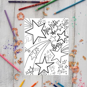 Rewrite the Stars Coloring Page