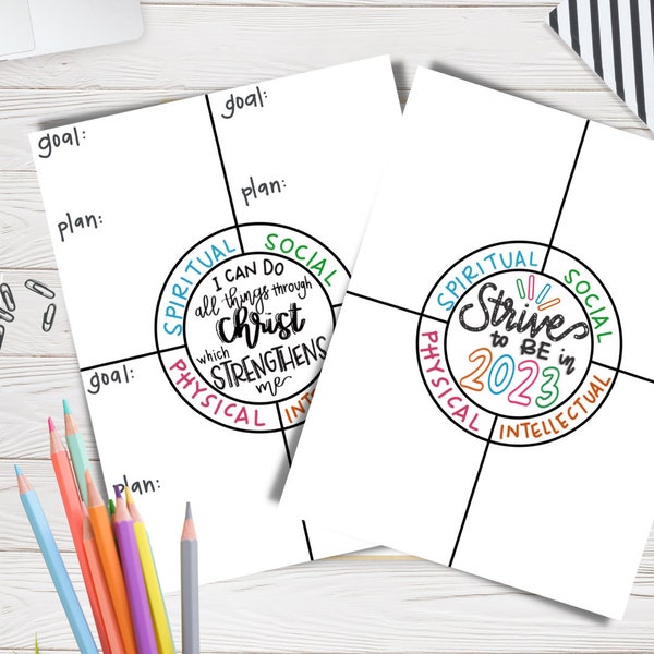 2023 Children And Youth Goal Sheet Etsy