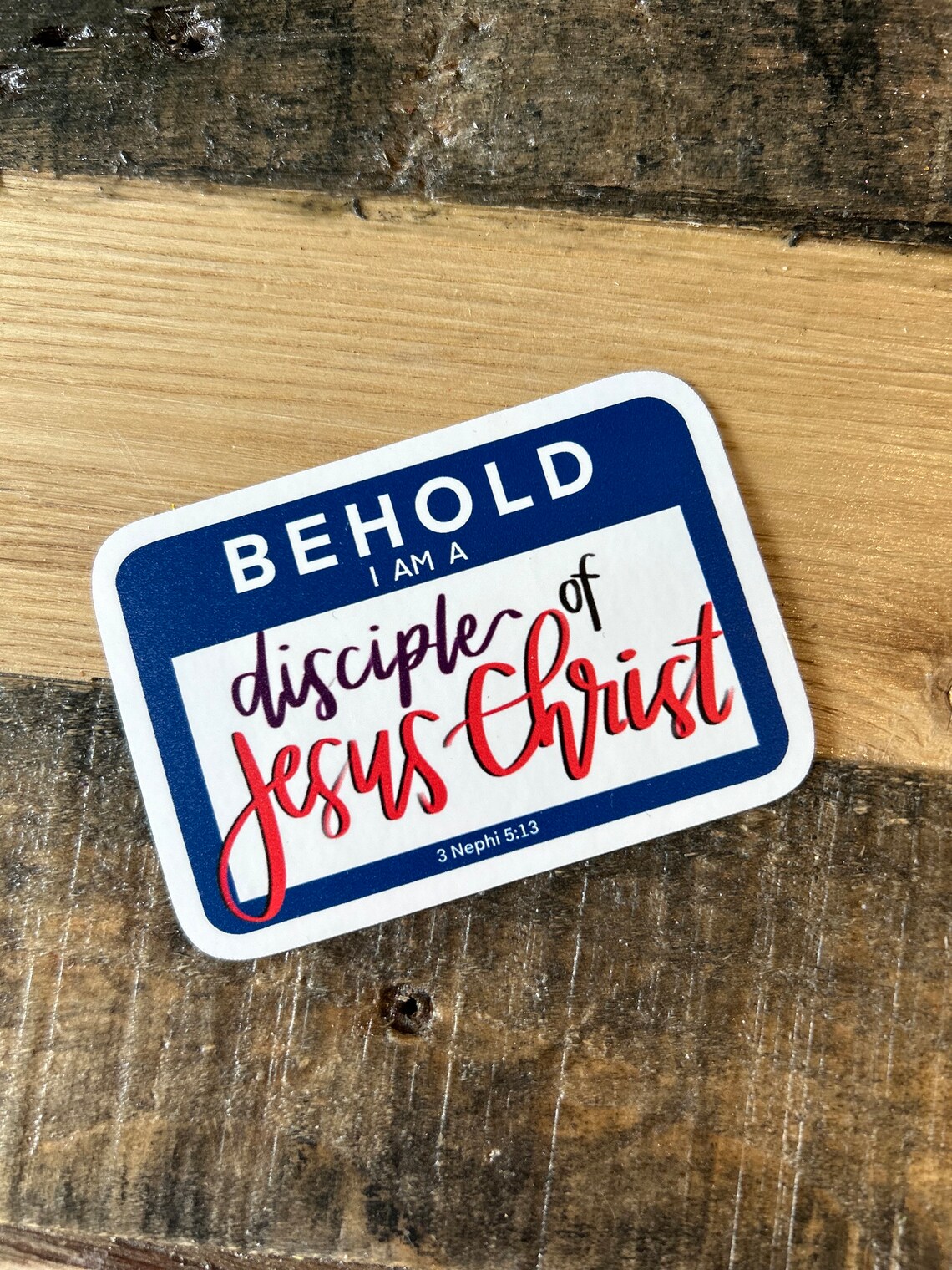 Making Disciples Stickers I’m a Disciple of Christ Name Tag Sticker - Waterproof Vinyl Sticker ...