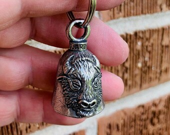 Dirt Bike Tricks GUARDIAN Bell of Good Luck keychain pet fortune gift for son 