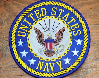 US Navy embroidered Tape enlisted 7.25" patch US Navy embroidered Tape enlisted 7.25" patch