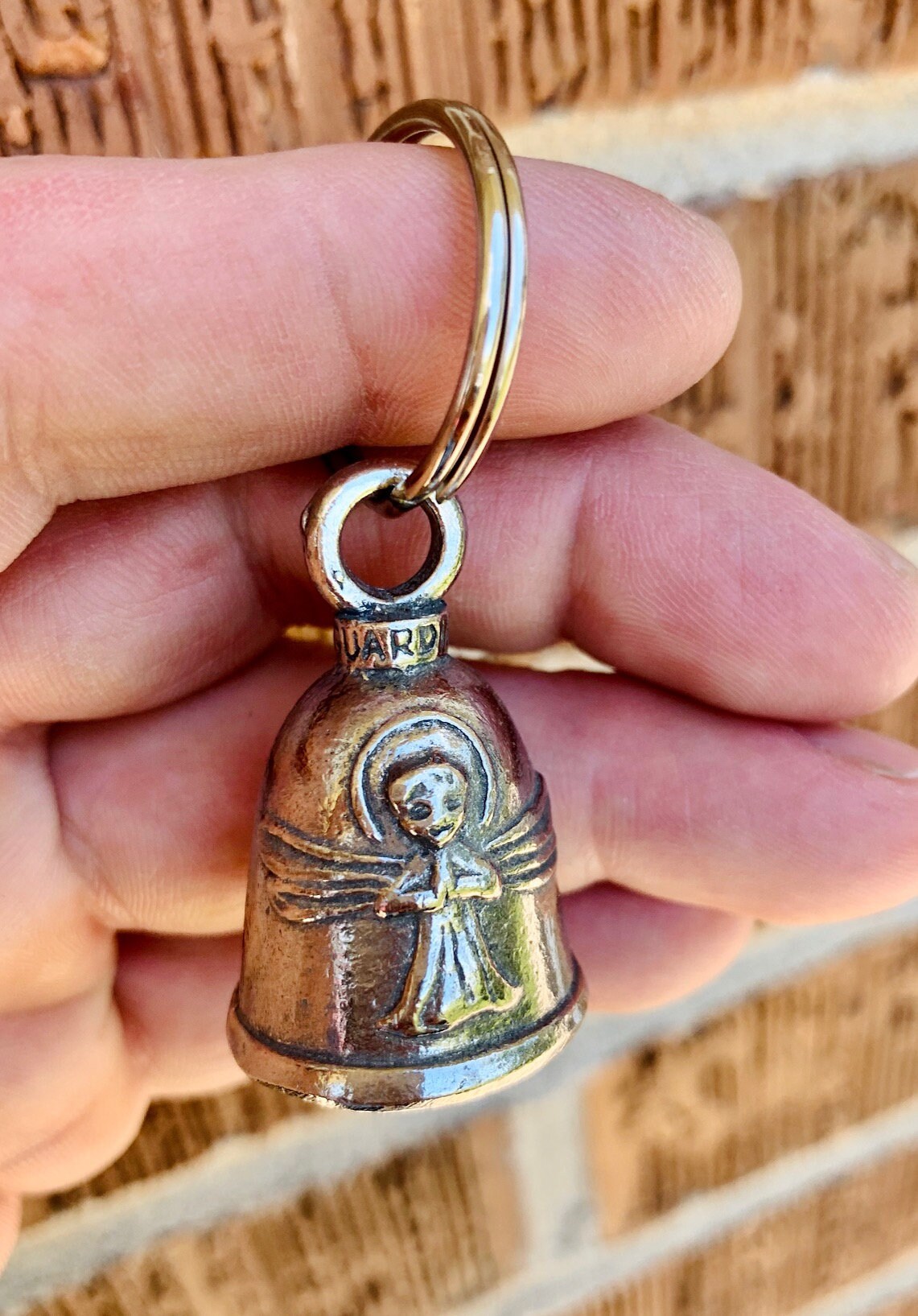 Angel GUARDIAN Bell of Good Luck Gift Fortune Pet Keychain Etsy