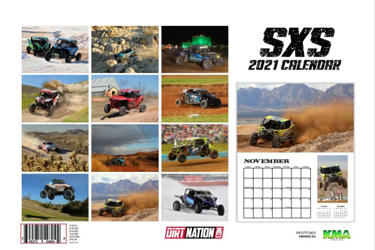 2021 SXS Off Road Racing Deluxe Wall Calendar w/ Free Poster | Etsy