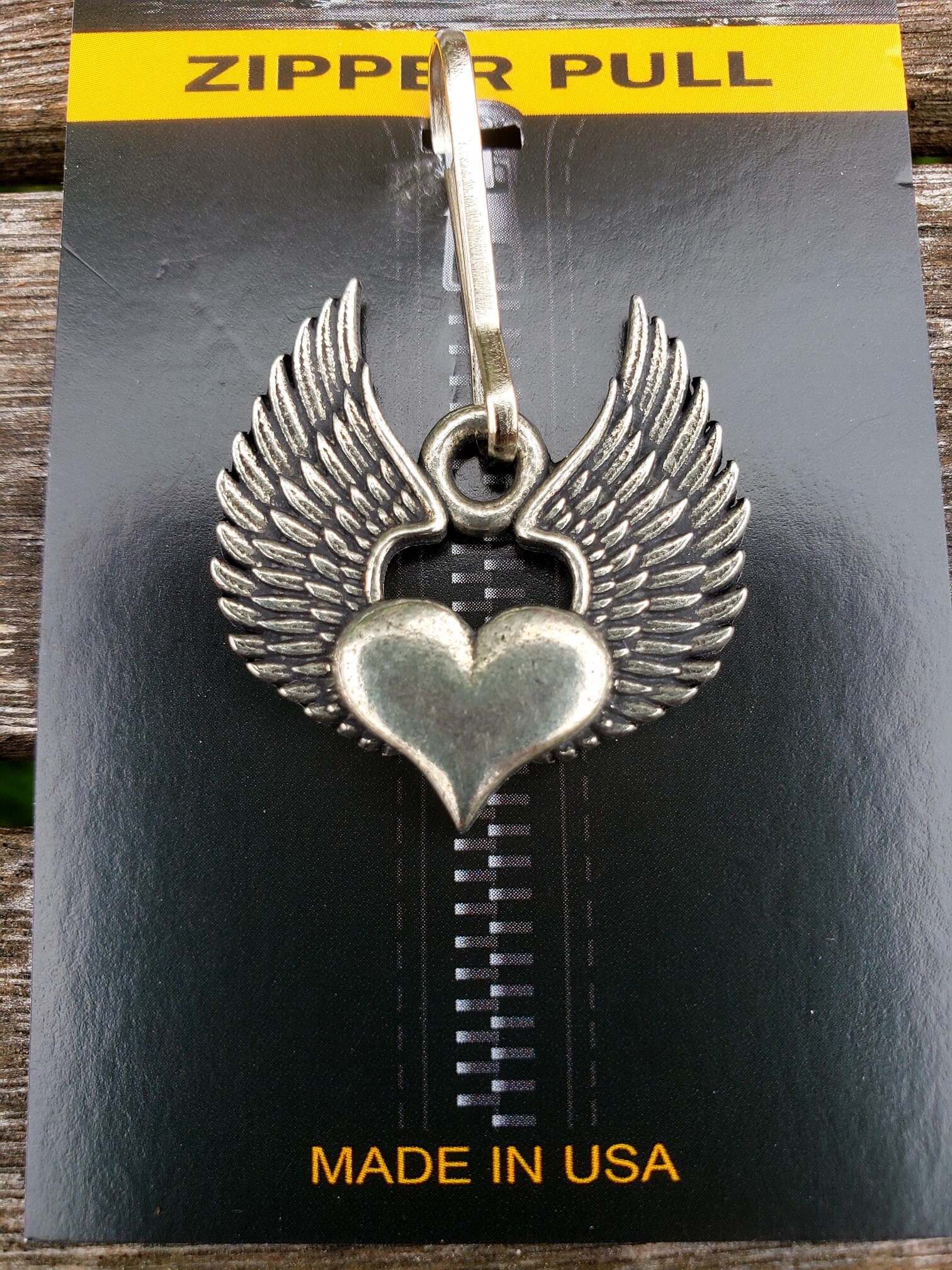 Deluxe Heart Wing Zipper Pull fits HarleyDavidson Etsy
