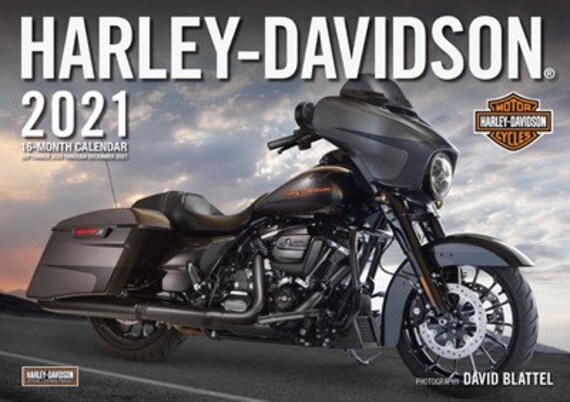 2021 JUMBO HARLEY-DAVIDSON Motorcycle Wall Calendar | Etsy