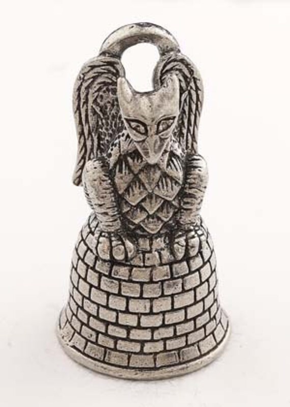 Gargoyle GUARDIAN BELL Pendant Lucky Charm Etsy