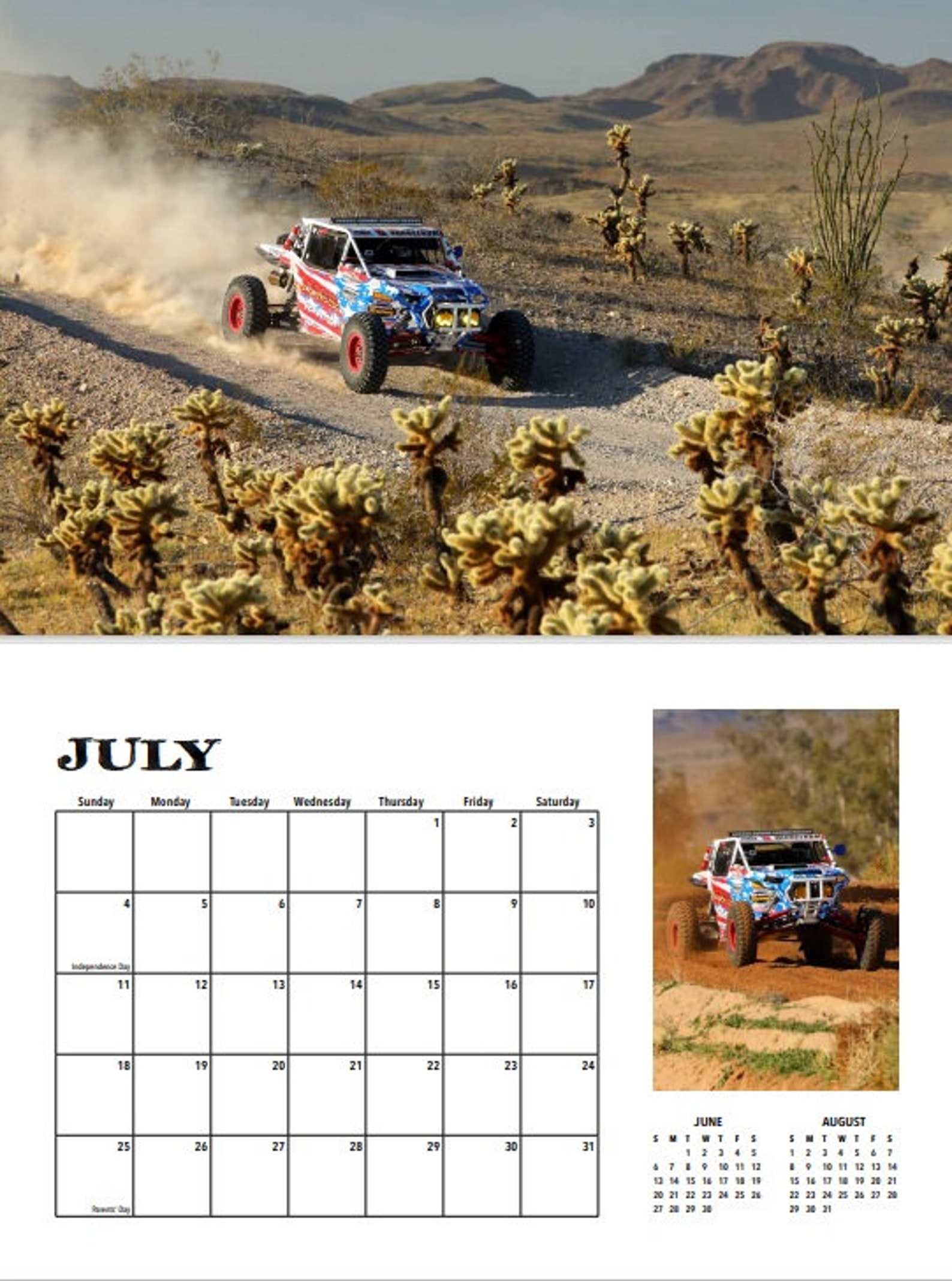 2021 SXS Off Road Racing Deluxe Wall Calendar w/ Free Poster | Etsy