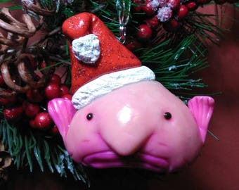Adorno de pez blob, adorno de pez blob, adorno de Navidad, adorno divertido, Navidad divertida