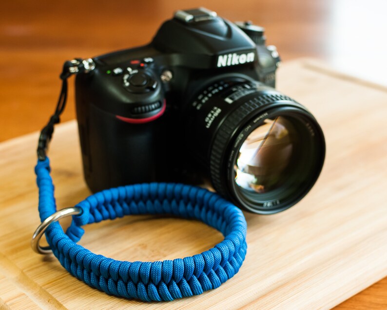 Purple//Pink Shark/" Paracord Wrist Strap for DSLR Compact Cameras Fuji Canon Sony