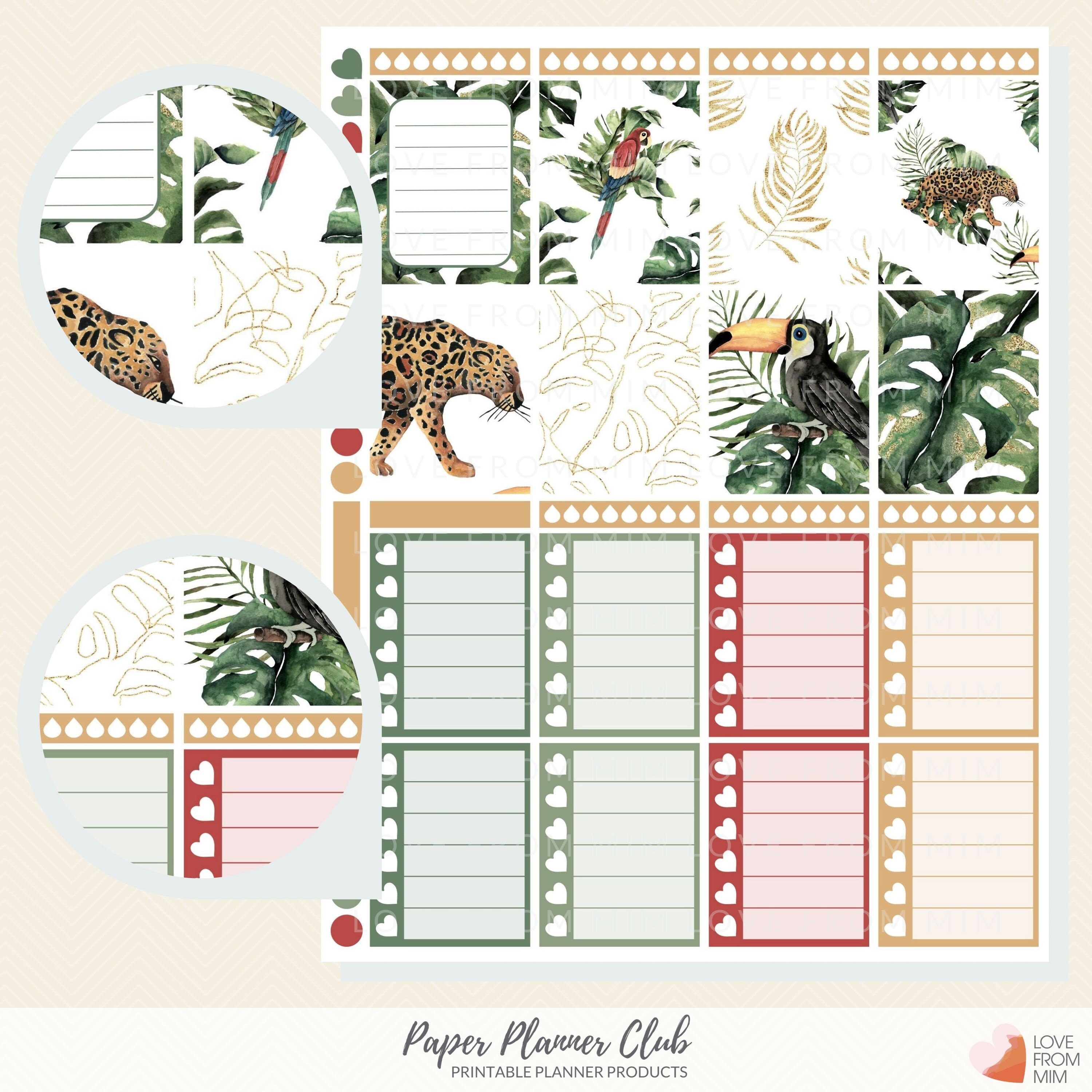 PRINTABLE AMAZON Planner Stickers Weekly Planner Kit Erin Etsy Australia