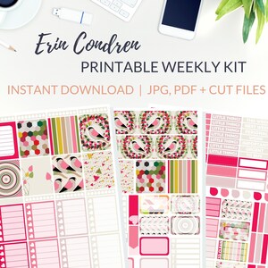 PRINTABLE BIRDS Planner Stickers | Weekly Planner Kit Erin Condren | Vertical Planner Stickers | ECLP Weekly Kit Printable, Bird Stickers