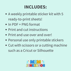 PRINTABLE DAHLIAS Planner Stickers, Erin Condren Vertical Planner, Floral Stickers Kit, Floral Weekly Stickers Kit, Floral Planner image 4