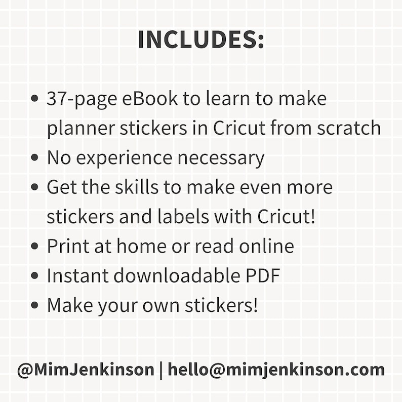 eBook: How to Make Planner Stickers with Cricut Design Space, Make DIY Stickers at Home, Cricut Planner Stickers, Cricut Stickers image 3