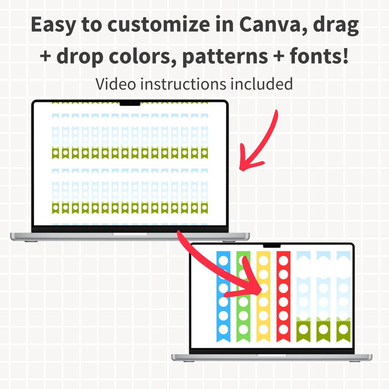 CANVA Checklists Template Bundle, 16 Blank Editable Sticker Frame ...