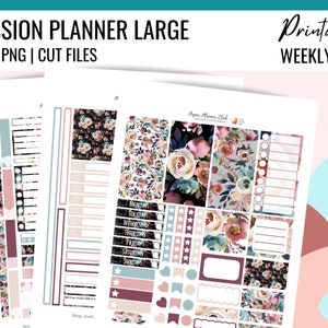 Dusk Planer Kit für Passion Planner Large, Wochenplaner Kit zum ausdrucken und drucken