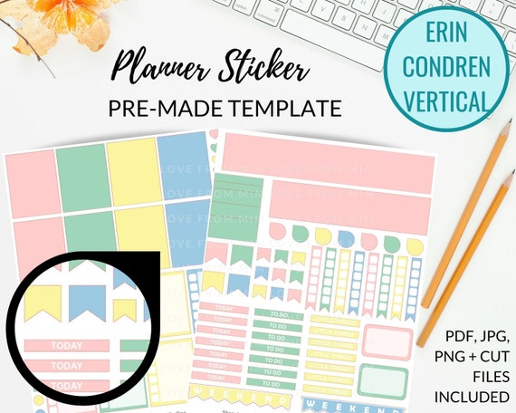 Paper Calendars & Planners Fun Printable Erin Condren Sticker Printable ...